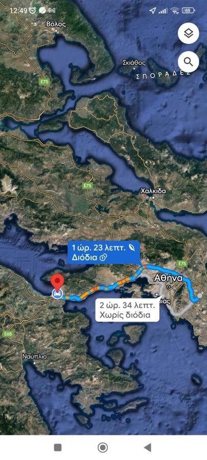 Studio Poseidonia Apartment 75Sqm Corinth Canal Bagian luar foto